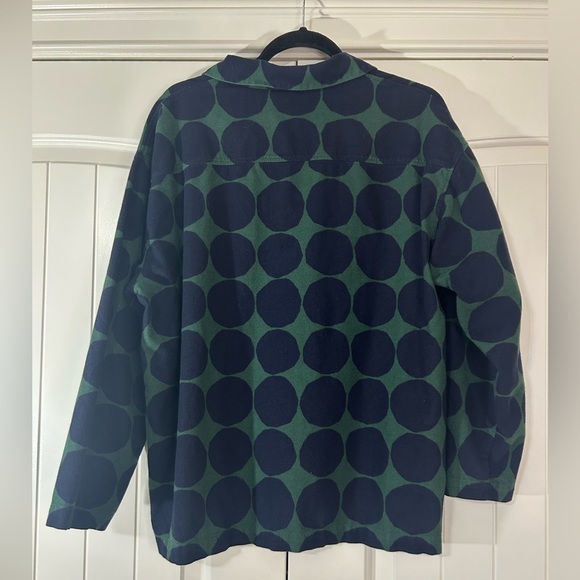 Marimeeko Navy/Green Polka Dot Button Up Shirt. Size XL. - Picture 2 of 8